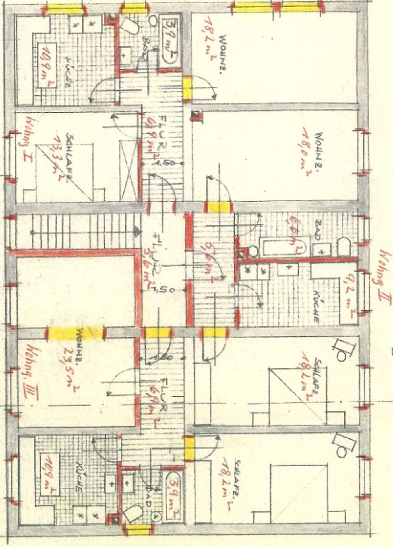 Grundriss Wohnungen