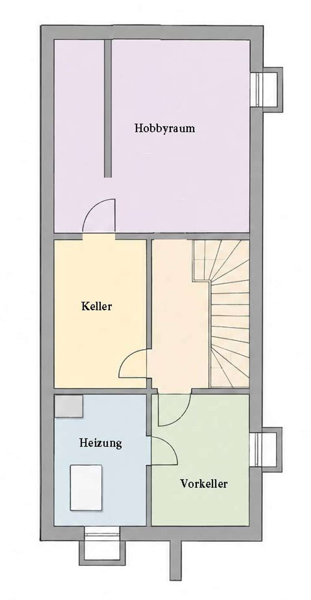 Grundriss Keller aufgearbeitet