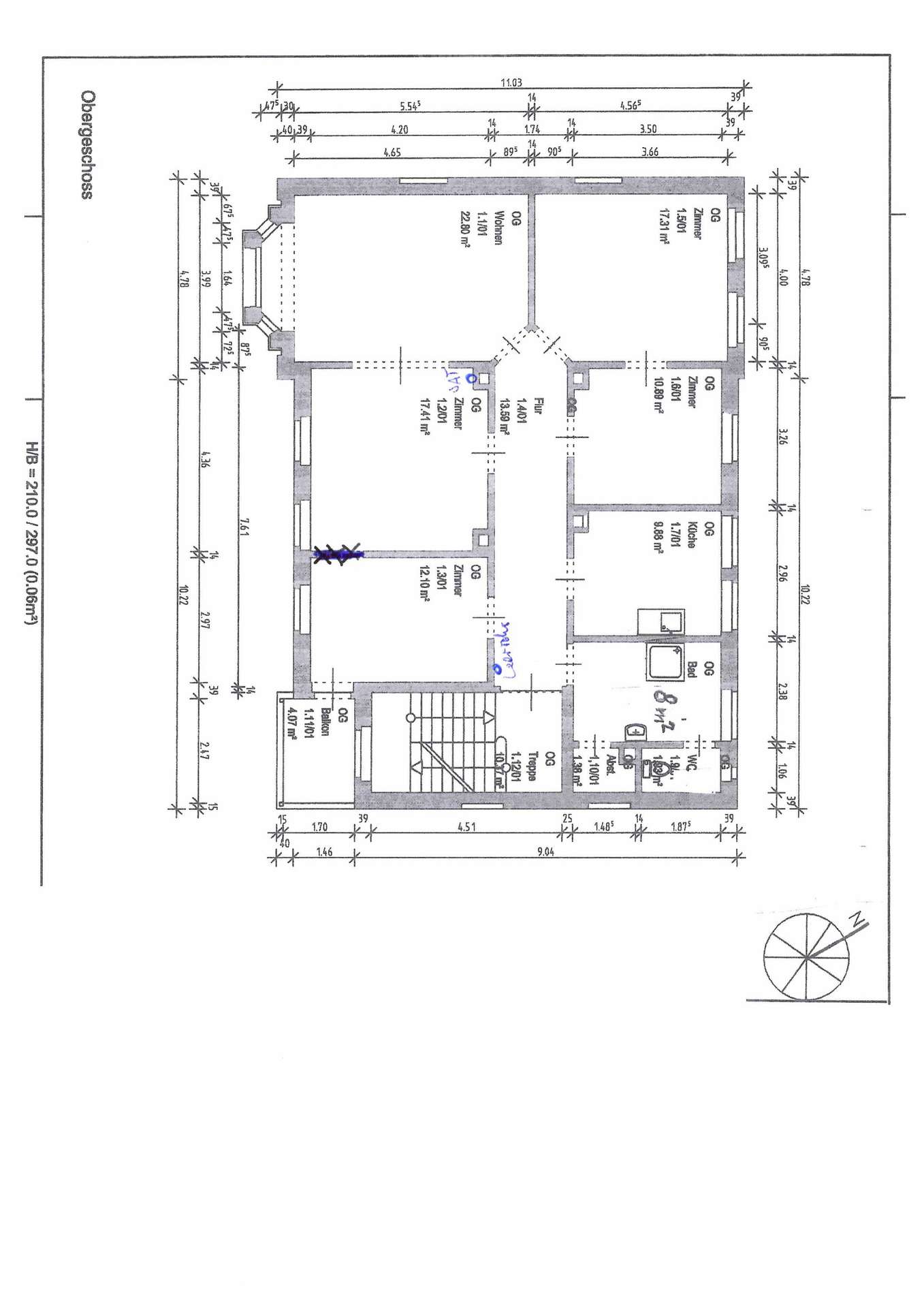 Grundriss Obergeschoss