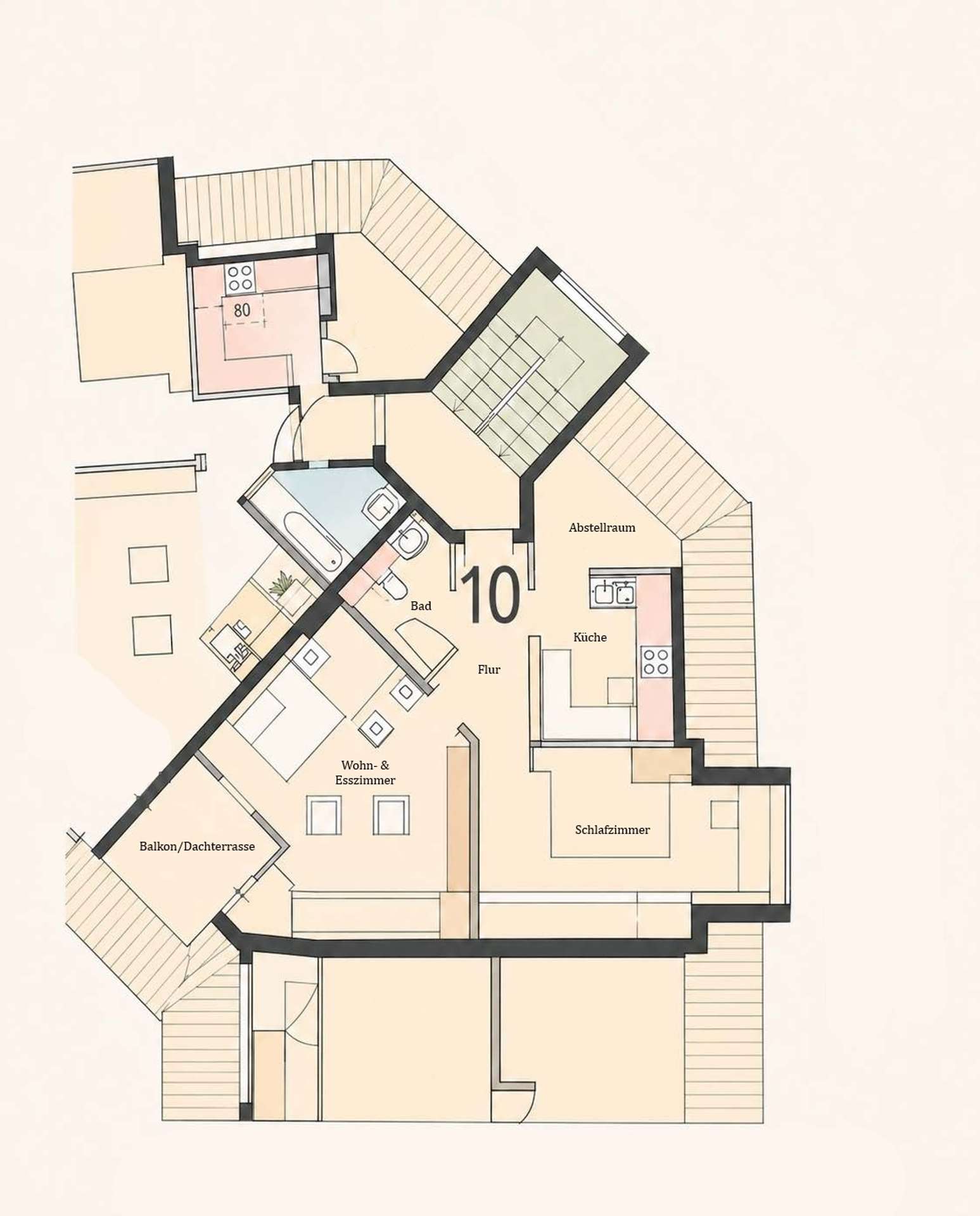 Grundriss aufbearbeitet