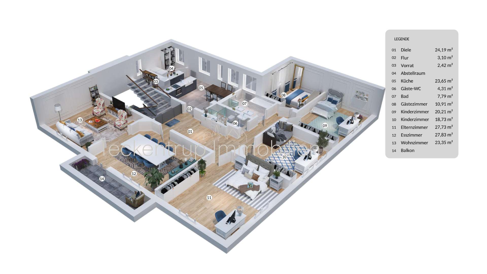 Umbaubeispiel Grundriss 1