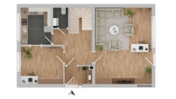 Grundriss Erdgeschoss - Familienfreundliches Einfamilienhaus mit Parkmöglichkeit und Garten