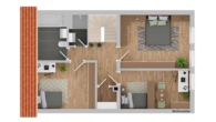 Grundriss Obergeschoss - Familienfreundliches Einfamilienhaus mit Parkmöglichkeit und Garten