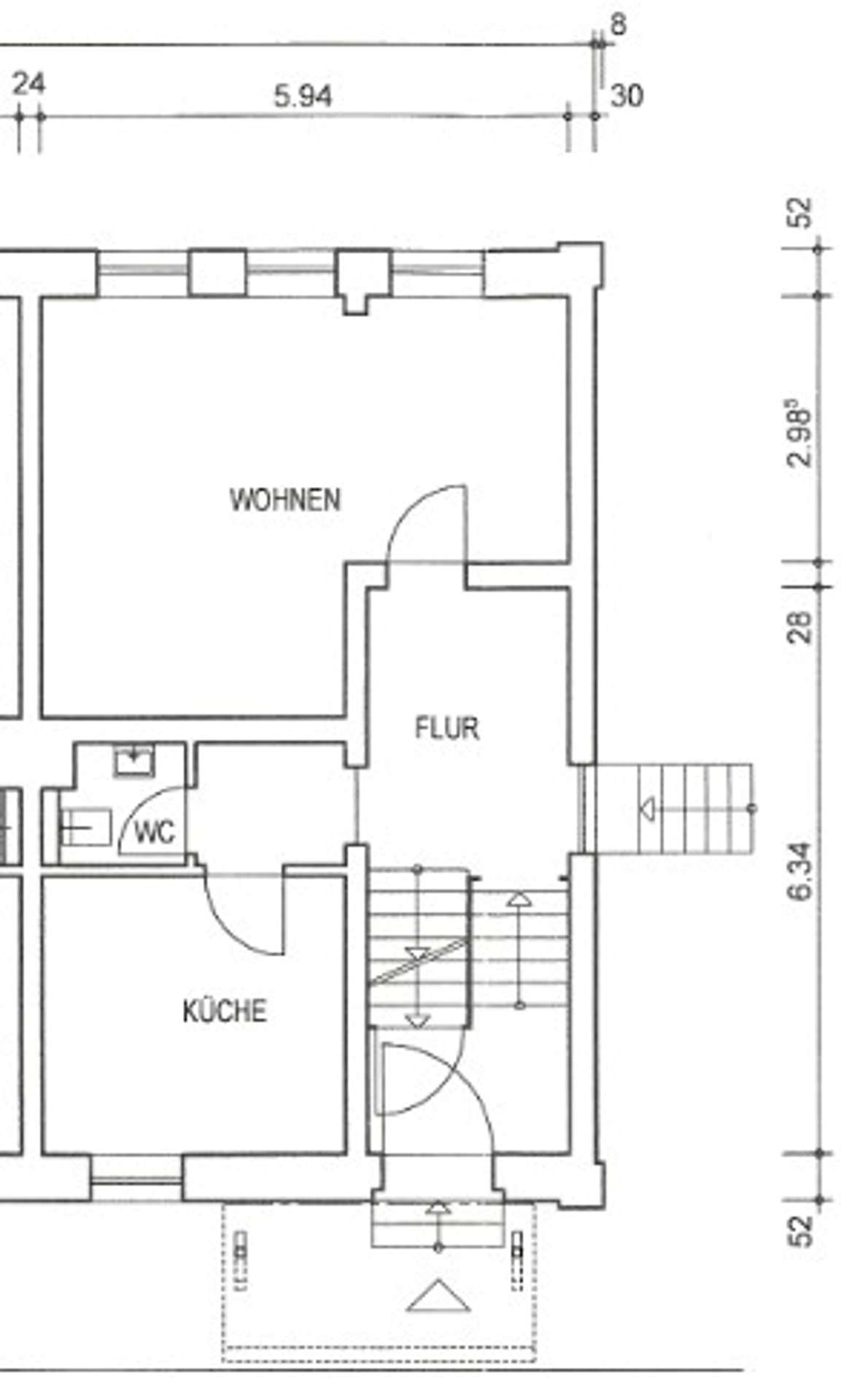 Beispiel Reihenhaus Grundriss