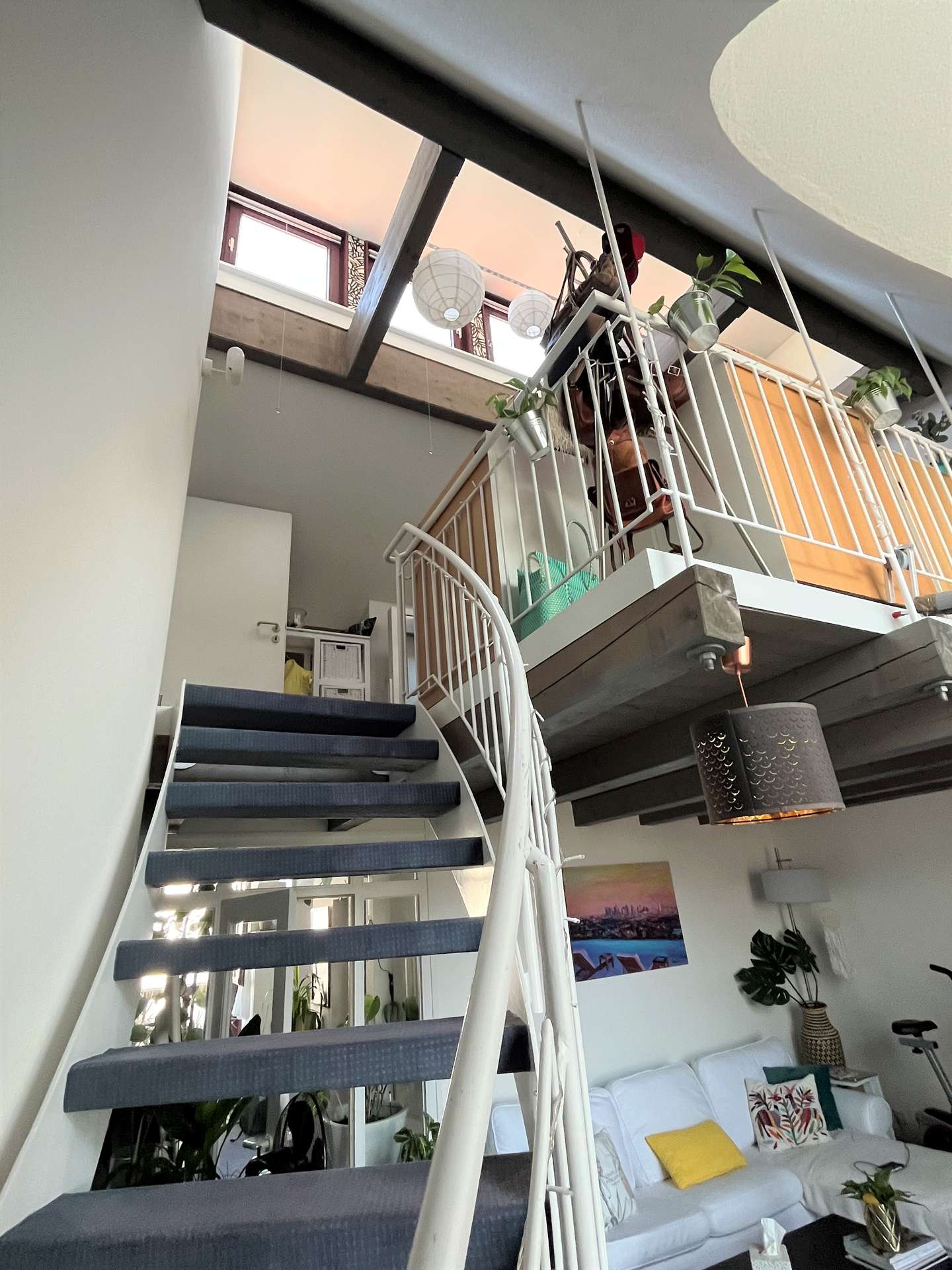 Treppe zum oberen Teil