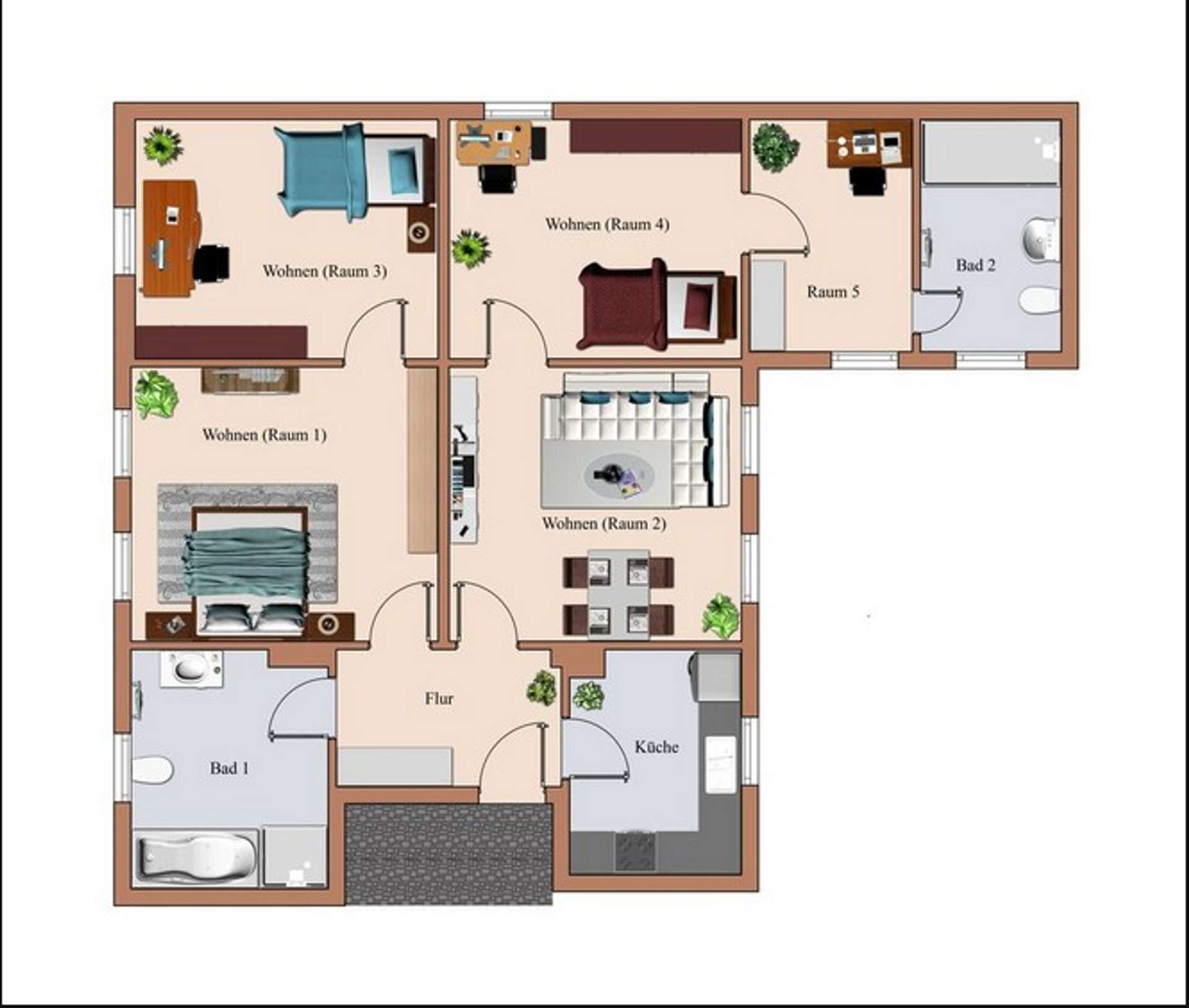 Grundriss Hinterhaus Kurzestra