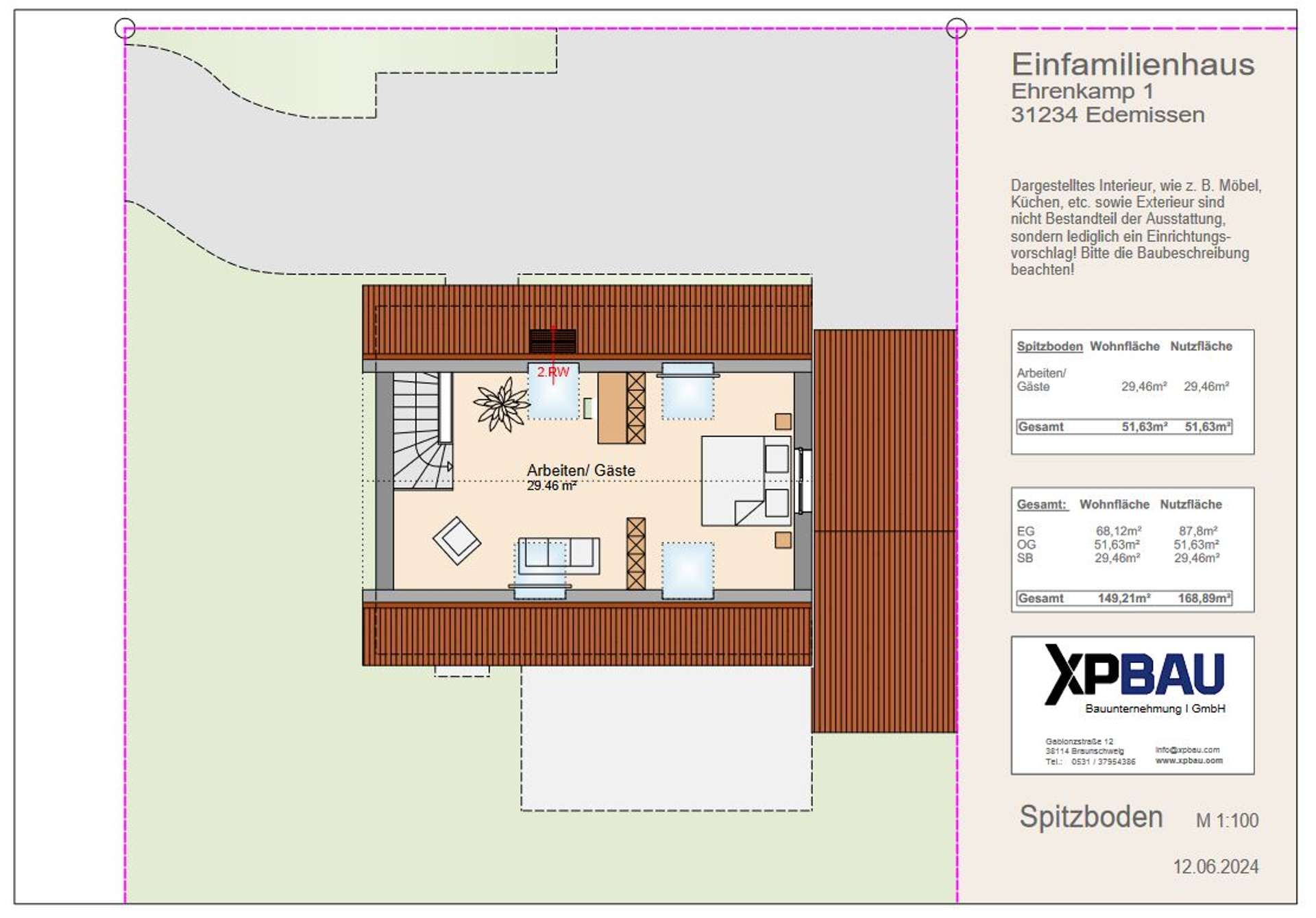 Grundriss Dachgeschoss
