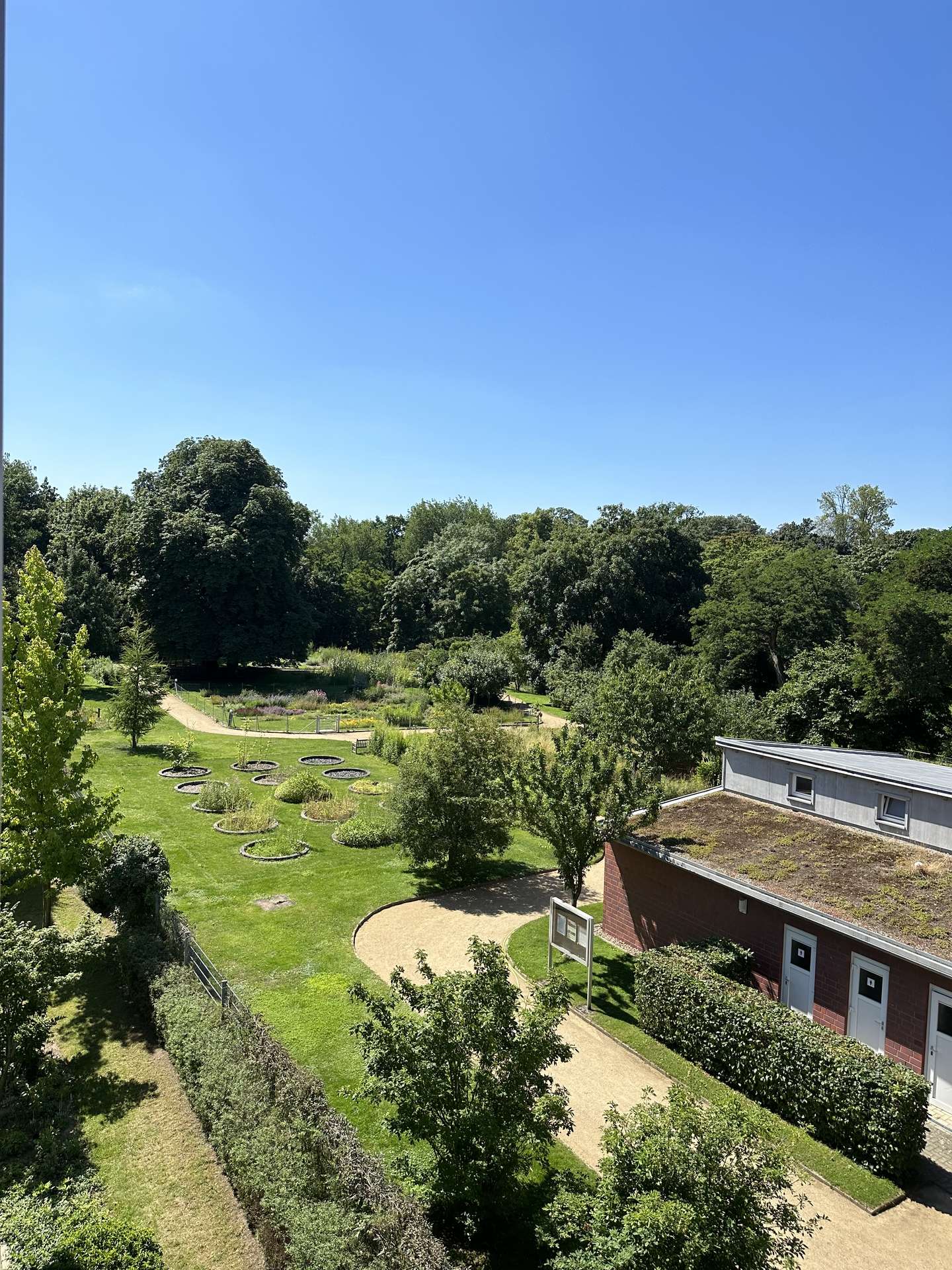 Ausblick Botanischen Garten